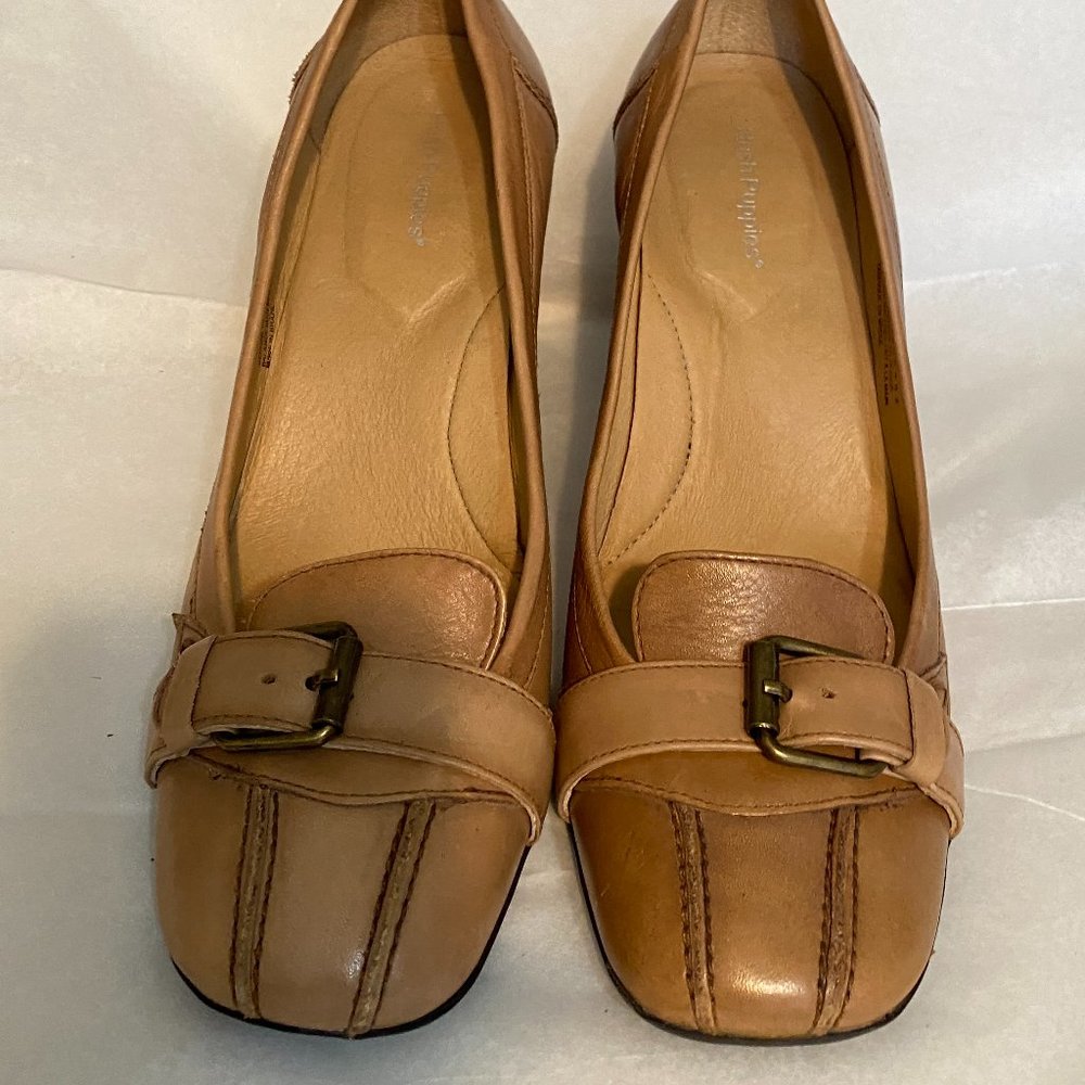 Lk New Hush Puppies sz 9 ~Tan Leather